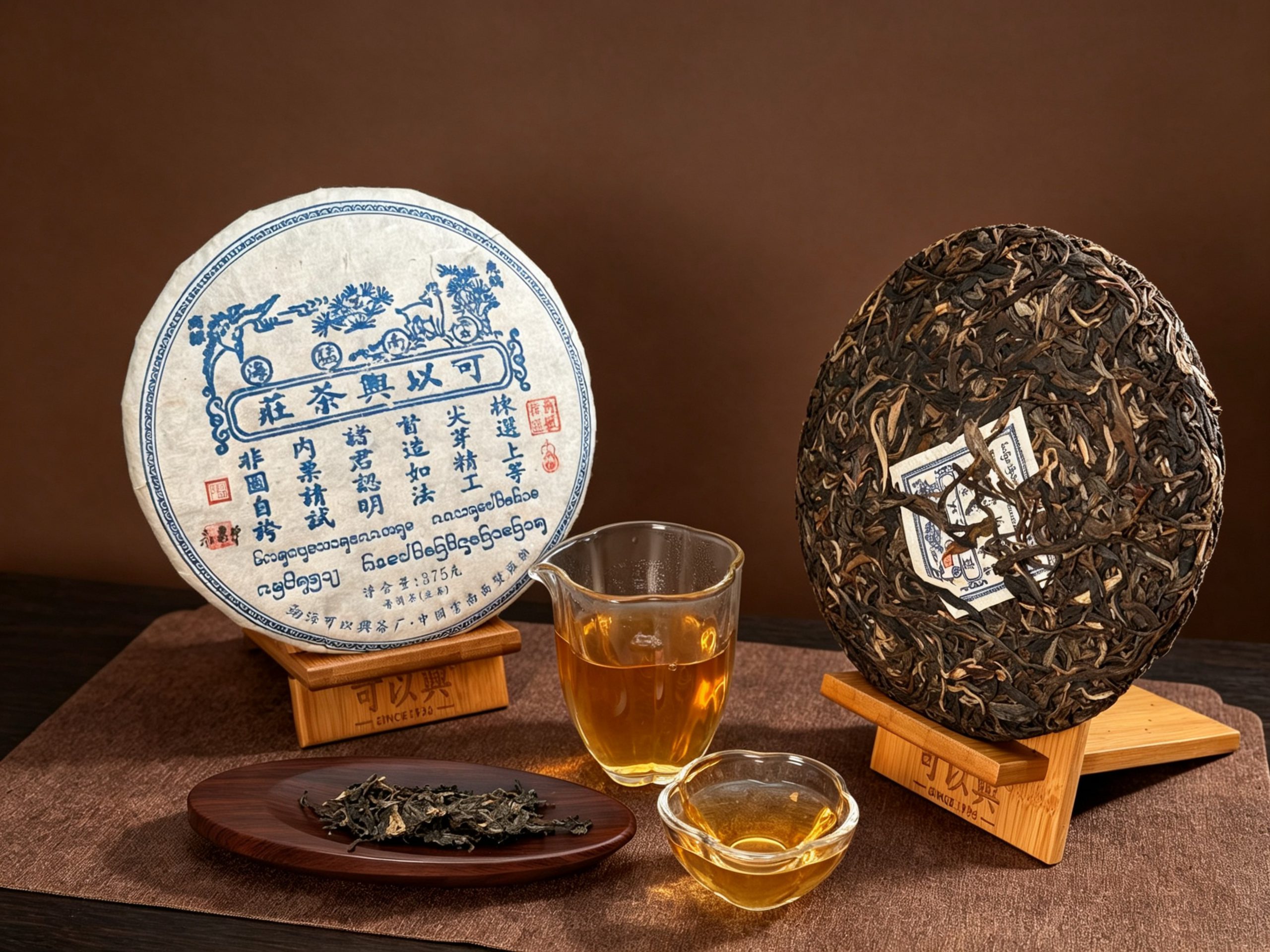 2016 Blue Ticket Ten-Liang Raw Tea Brick · Shanghao Selection